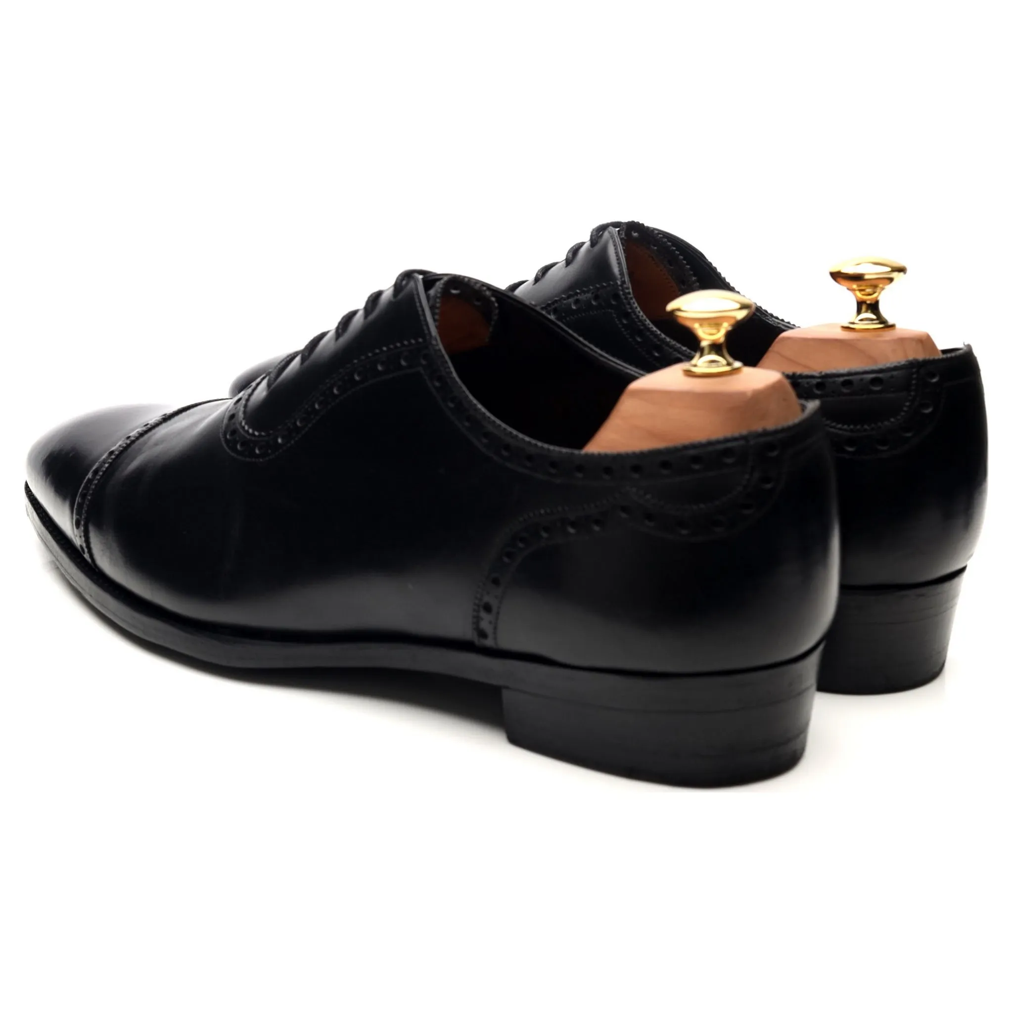 'St. James II' Black Leather Oxford Brogues UK 10 F