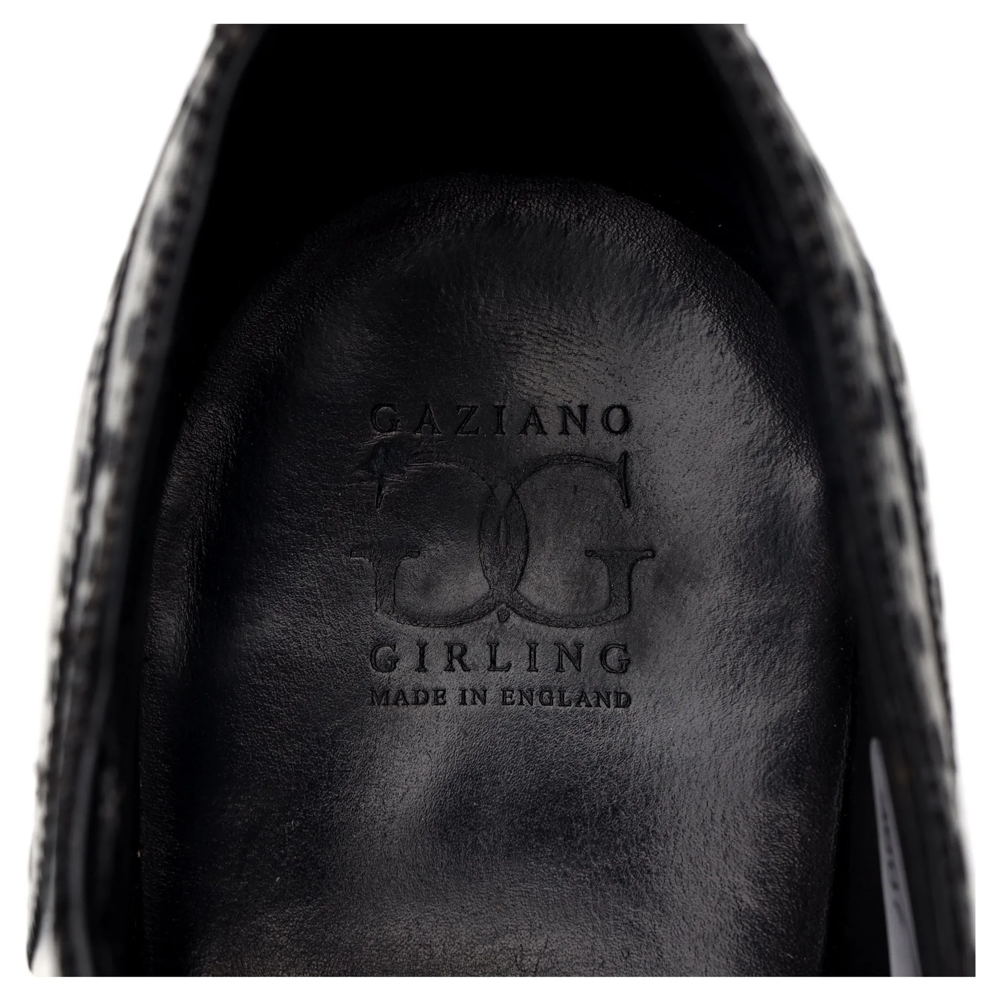 'St. James II' Black Leather Oxford Brogues UK 10 F