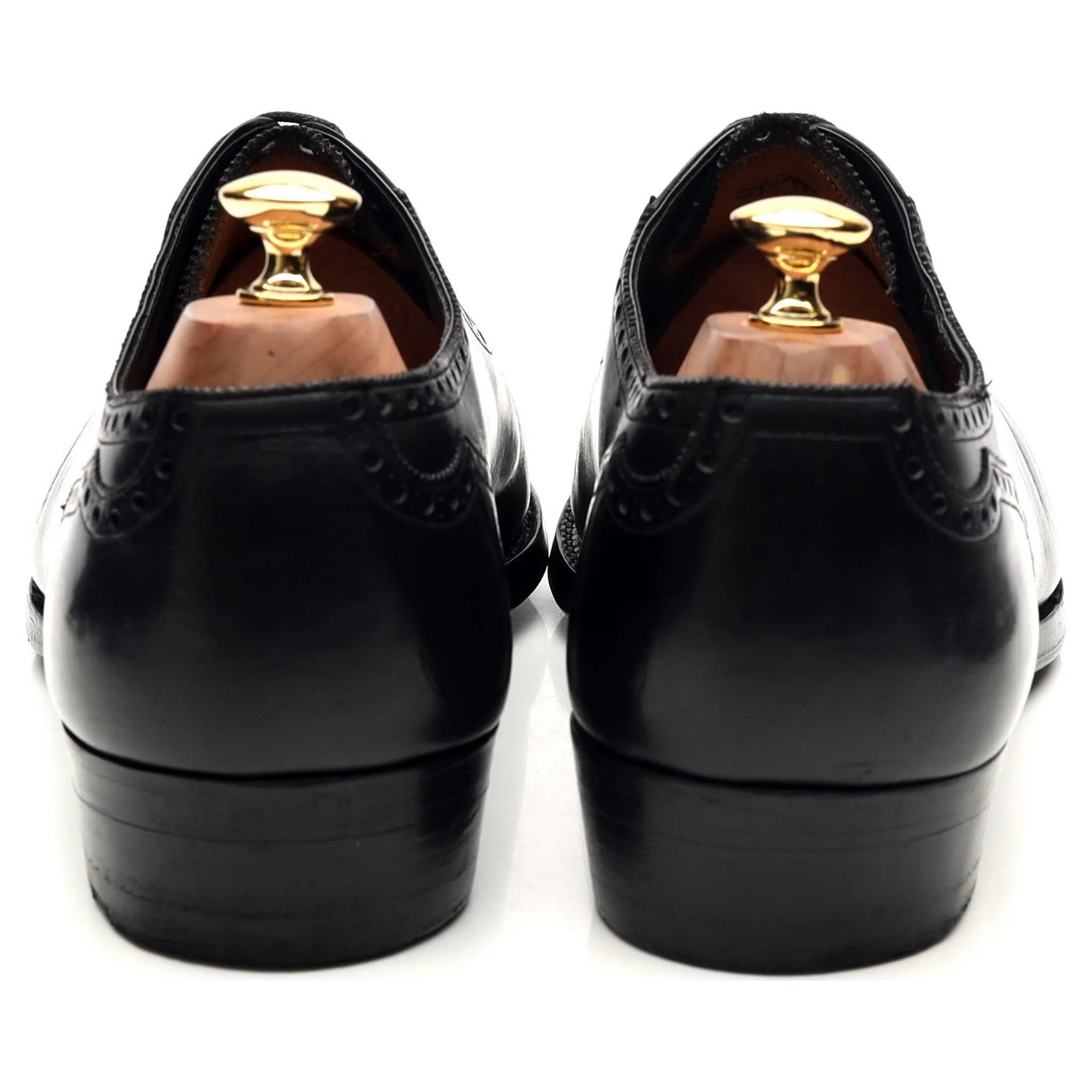 'St. James II' Black Leather Oxford Brogues UK 10 F