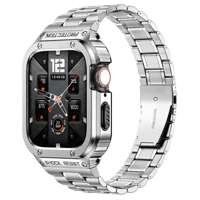 Stainless Steel Strap Case For Apple Watch^