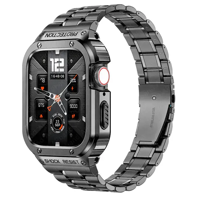 Stainless Steel Strap Case For Apple Watch^