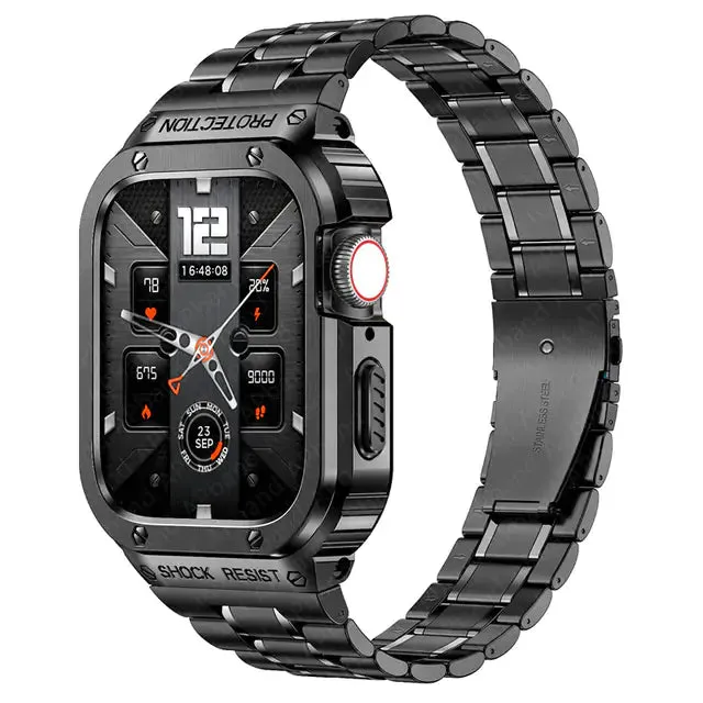 Stainless Steel Strap Case For Apple Watch^