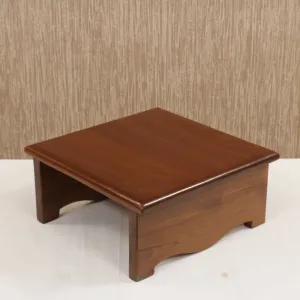 Stylish compact multipurpose teak Wooden Bajot