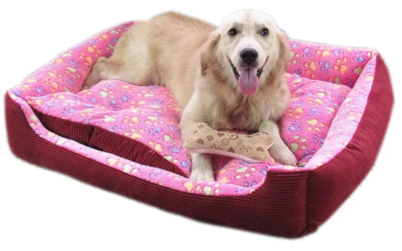 Super Cozy Cotton Padded Dog Bed