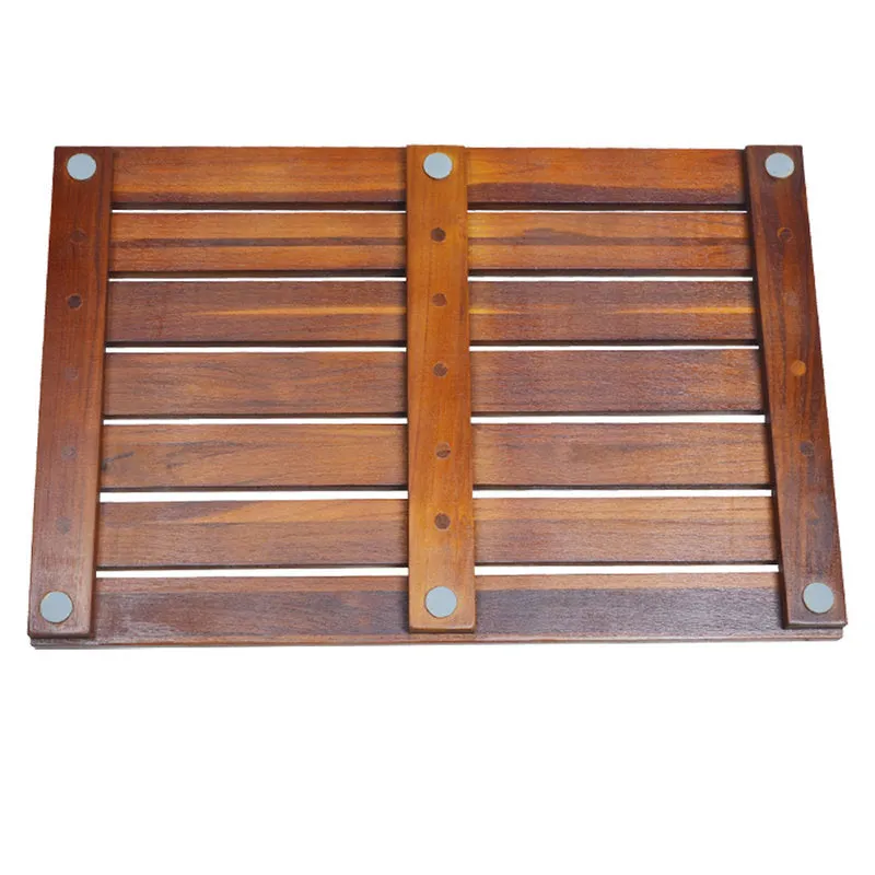 Teak Bath Mat Non Slip Bath SPA Mat Bathroom Door Mat