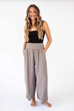 the HUI linen Palazzo pants