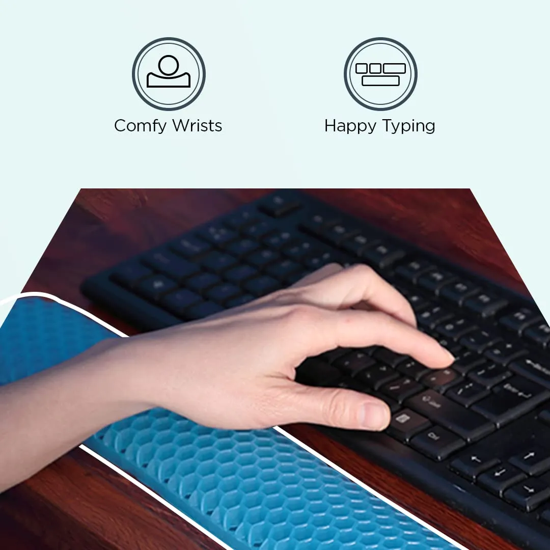 Umai Keyboard Wrist Pad - Ergonomic Soft Rest for Comfort and Support | Non-Slip Bottom | Durable and Soft Materials | Relieve Wrist Pain and Fatigue | Ideal for Typing and Gaming