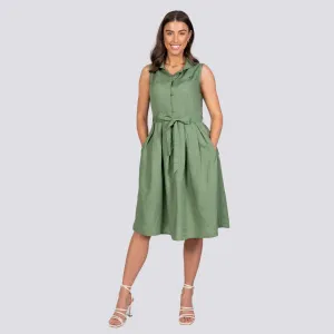 Vintage Midi Button-Up Dress For Women