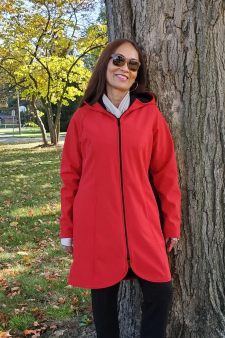 Waterproof Fleece-lined Jacket Red