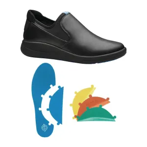 WearerTech Vitalise Slip on Shoe Black/Black with Modular Insole Size 38 - BB741-38