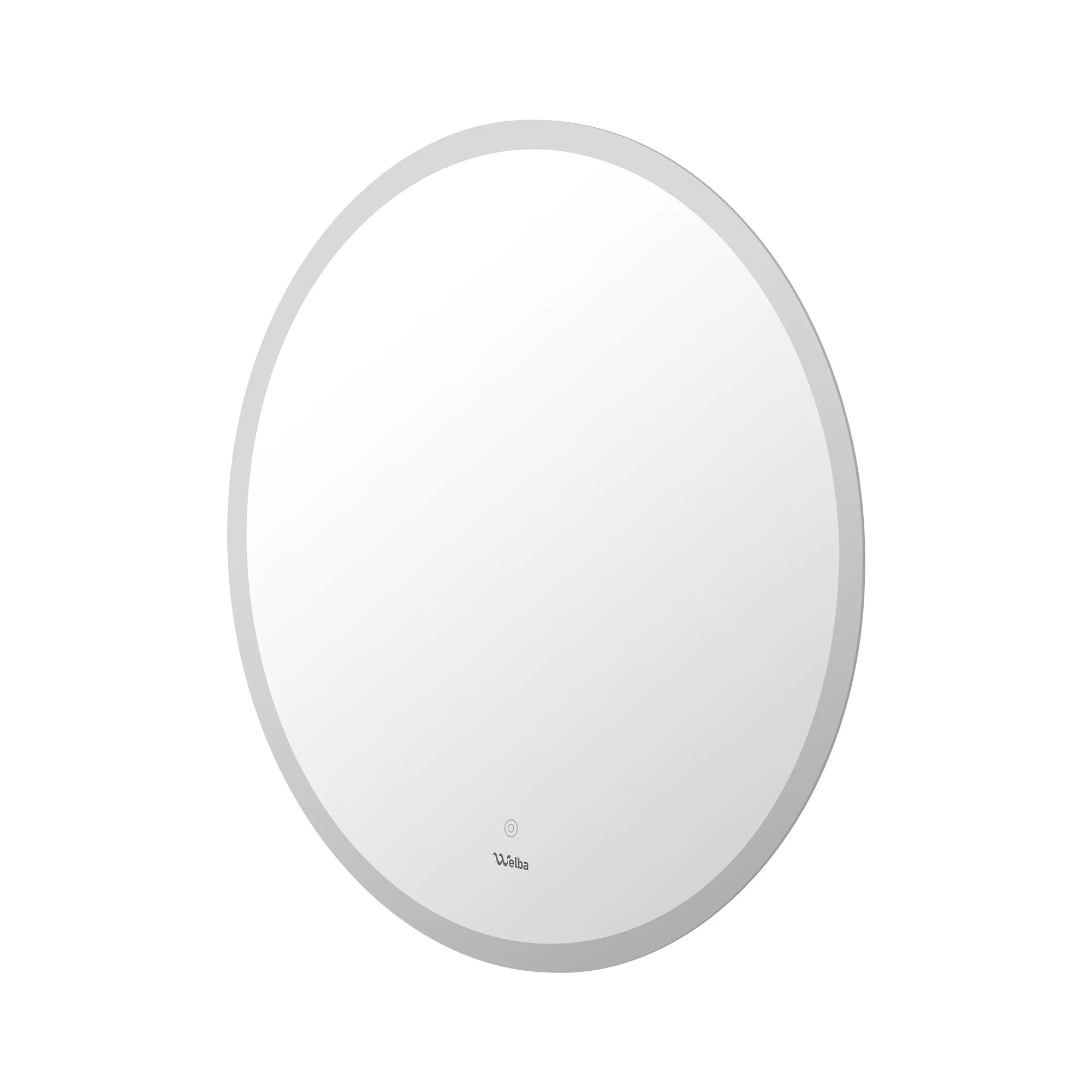 Welba 90cm LED Round Bathroom Mirror Anti-fog Large Makeup Wall Mirrors Vanity