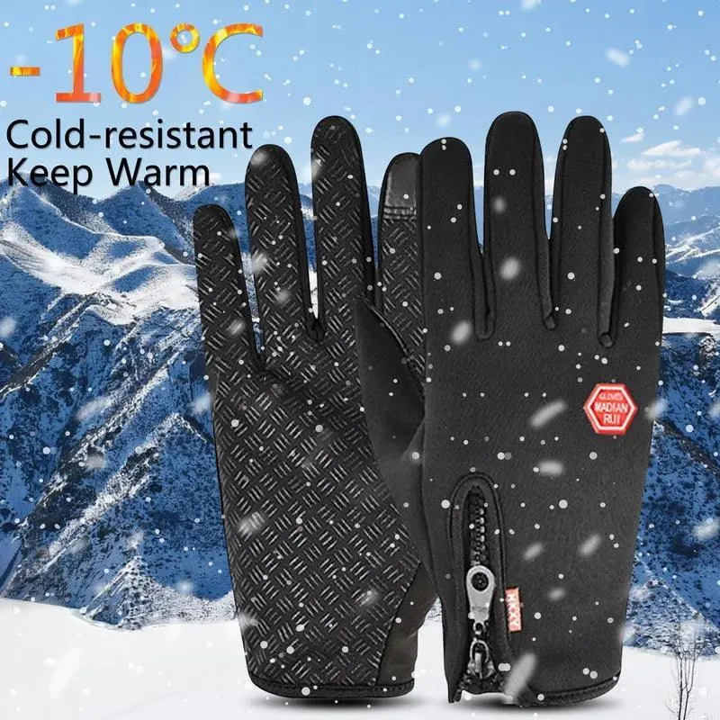 Winter Adventure Gloves: Waterproof Touchscreen Design & Warm Insulation