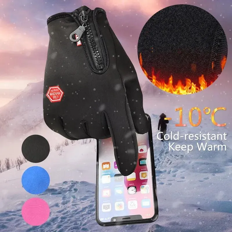 Winter Adventure Gloves: Waterproof Touchscreen Design & Warm Insulation