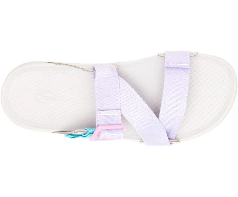 Women's Chaco Lowdown Slide Color: Purple Rose Aqua