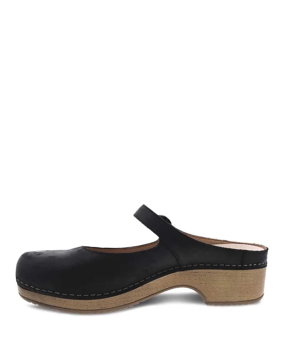 Women's Dansko Bria Color: Black Burnished Nubuck