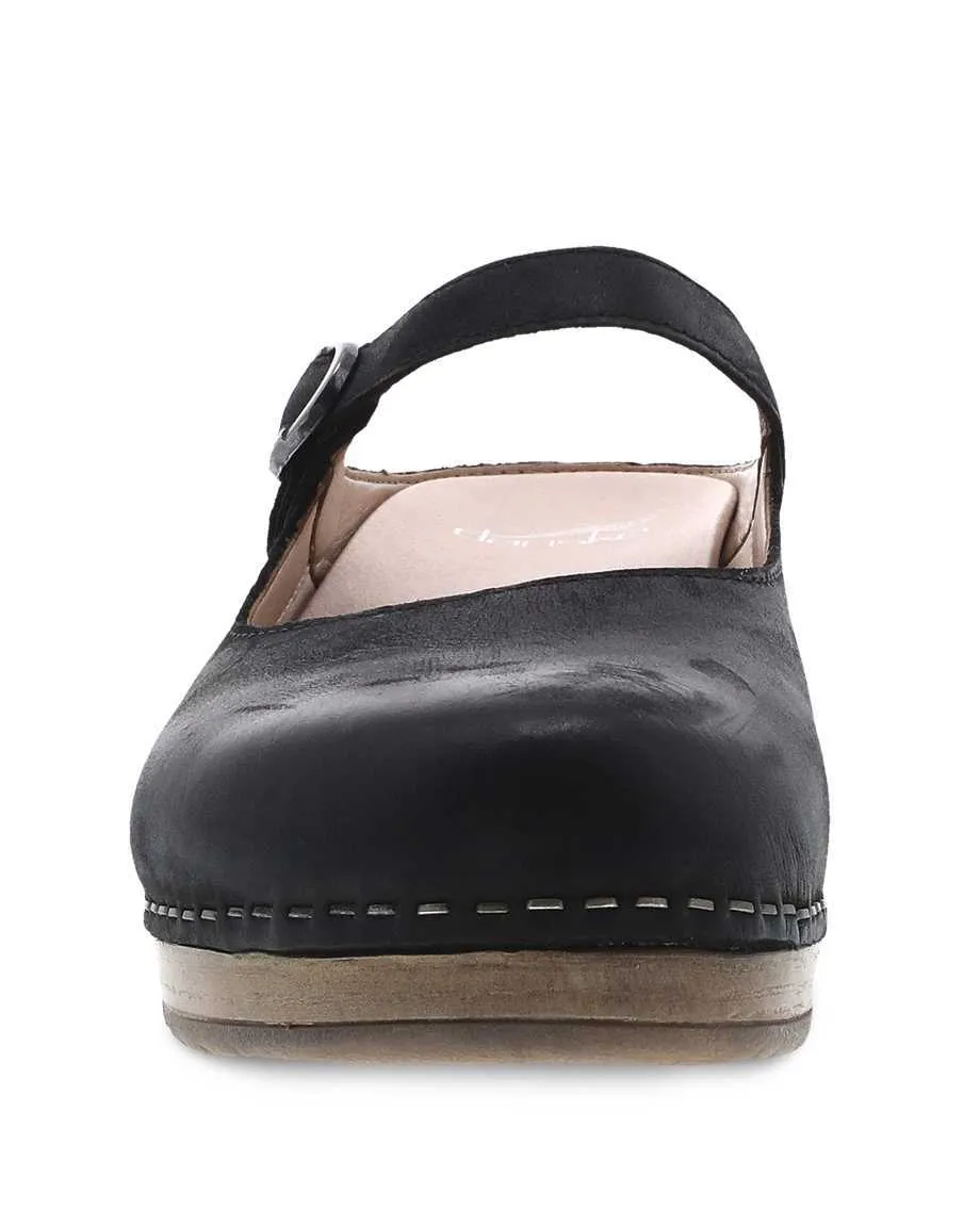 Women's Dansko Bria Color: Black Burnished Nubuck