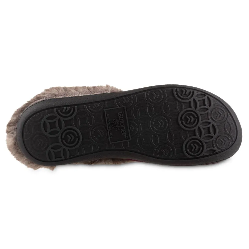 Women’s Velour Sabrine Hoodback Slippers