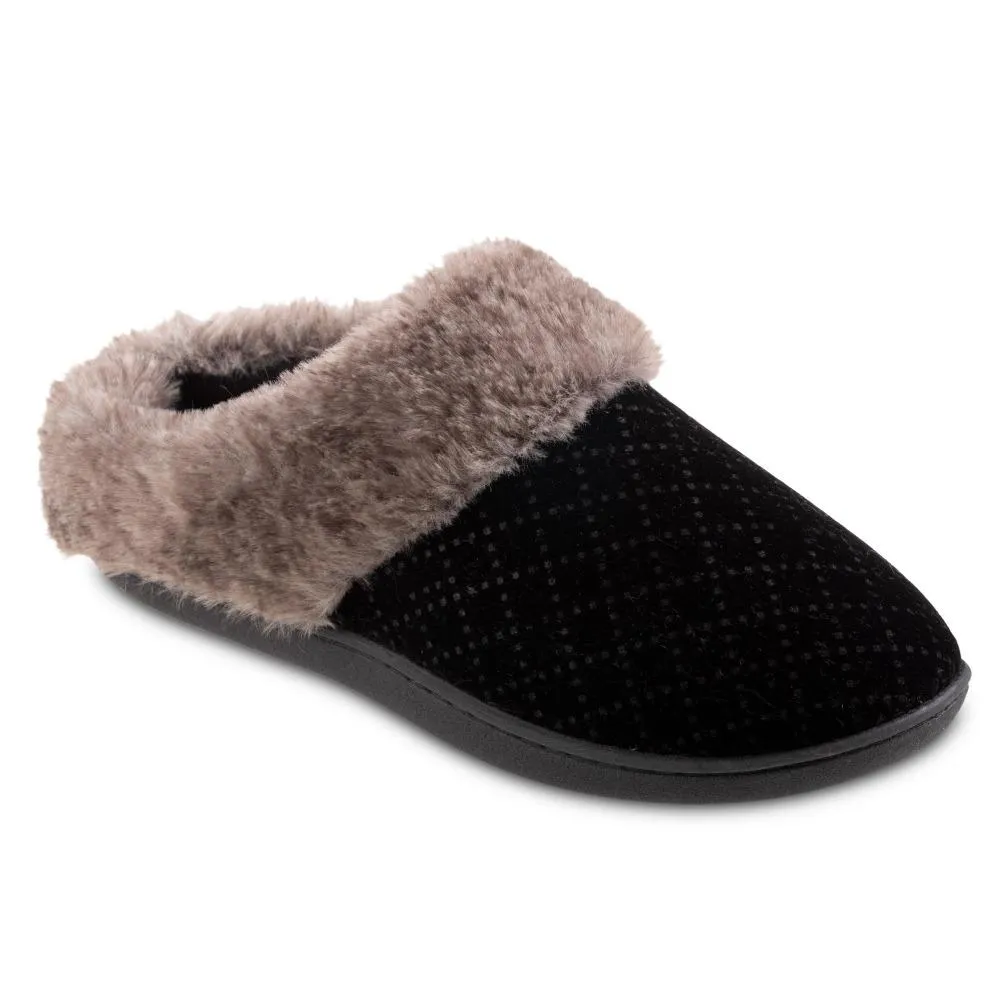 Women’s Velour Sabrine Hoodback Slippers