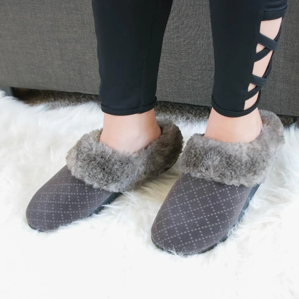 Women’s Velour Sabrine Hoodback Slippers